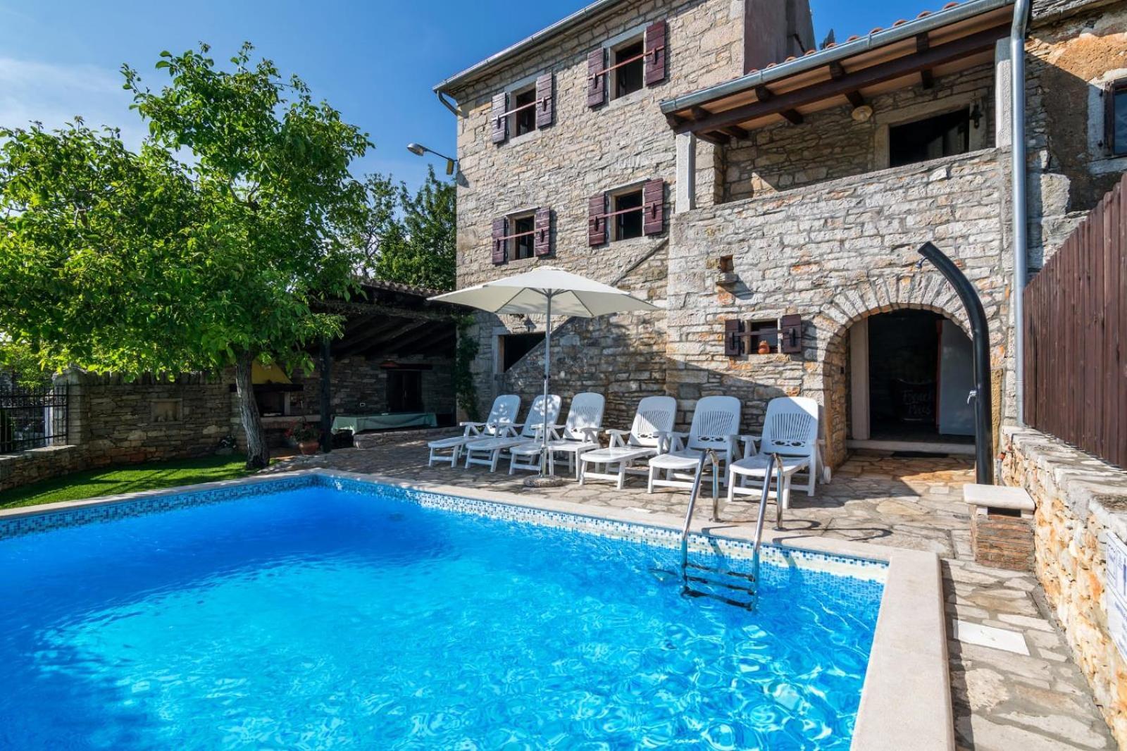 Rustic Villa Marija With Panoramic View In Zrenj Экстерьер фото