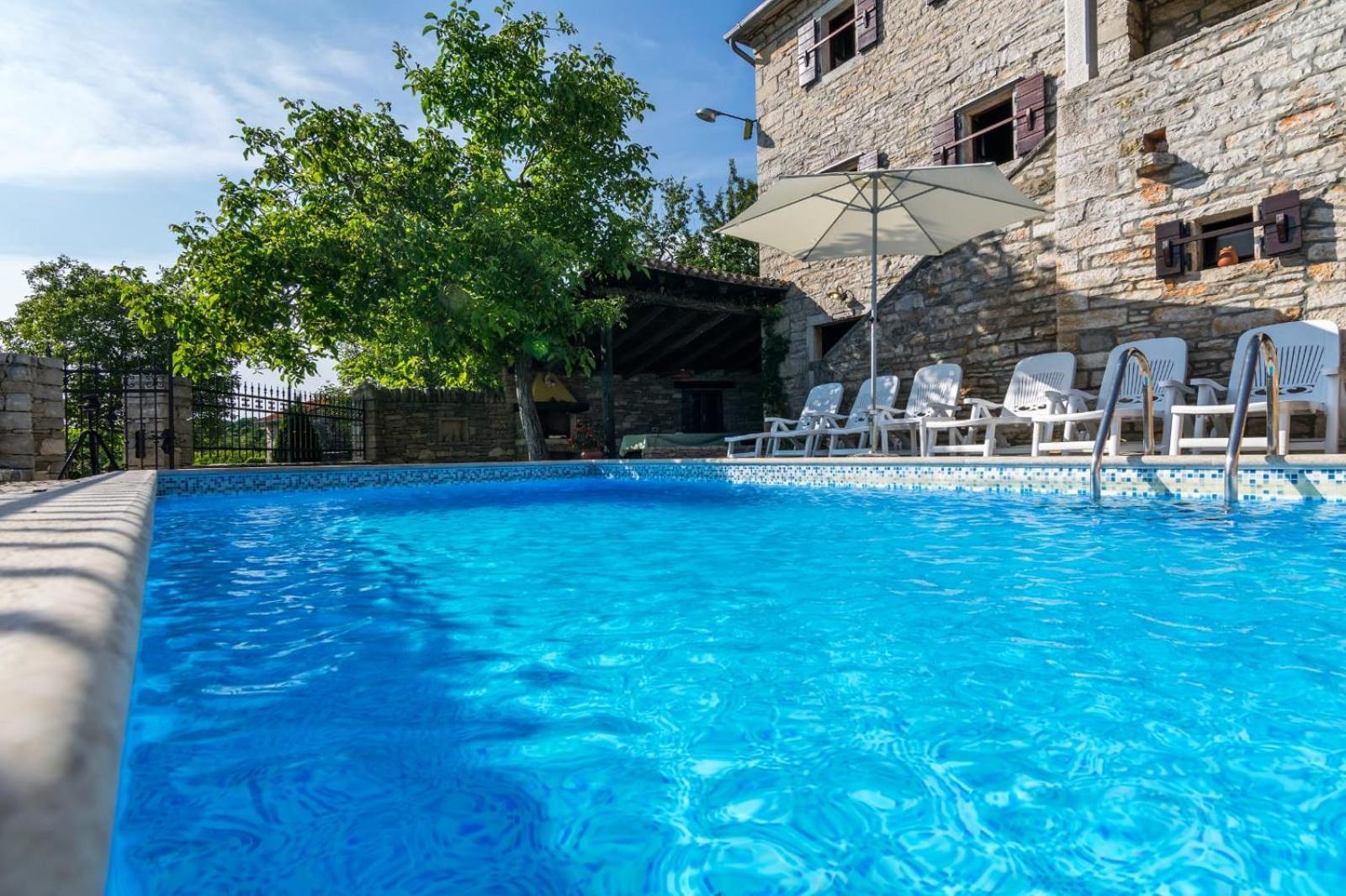 Rustic Villa Marija With Panoramic View In Zrenj Экстерьер фото